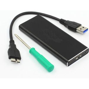 CoreParts - Microopslag - Harddisk Behuizing - Zwart - mSATA - USB 3.0