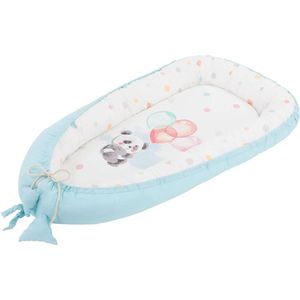 Baby Nest Omkeerbaar overtrek 90x50 cm Lichtblauw Katoen Joyz