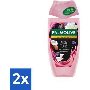 2 x Palmolive - Thermal Spa - Douchegel - Silky Oil - Zijdezacht & Hydraterend - 250 ml - Douchegel - Hydraterende Douchegel - Zacht Douchegel - Palmolive - Thermal Spa