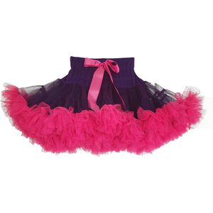 Dolly and Dotty paarse petticoat rok met fuchsia roze 45 cm