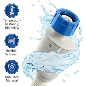 veiligheidsinlaatslang, Aquastop slang voor wasmachines en vaatwassers/wasmachines 2.5m