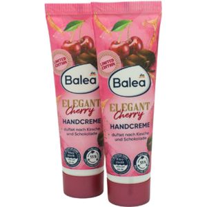 Balea Handcrème Elegant Cherry - Set van 2 - Reisverpakking | 2x 30ml - Kersen & Chocoladegeur | Limited Edition 2025