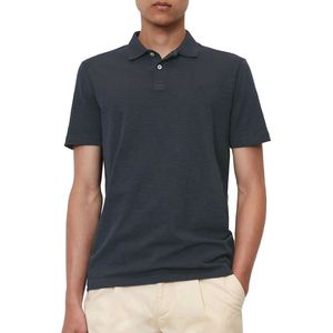 Marc O'Polo shaped fit polo - heren poloshirt korte mouw - donkerblauw - Maat: S