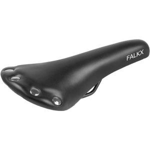 Falkx FALKX Zadel zwart. imitatieleer. 275 x 140 mm, (werkplaatsverpakking) incl zadelstrop