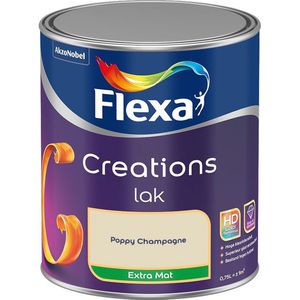 Flexa - Creations Lak Extra Mat - Poppy Champagne - Kleur van het jaar 2025 - Mengverf - 0.75 Liter