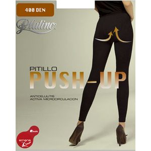 Platino push up legging 400 den maat 38/40 zwart