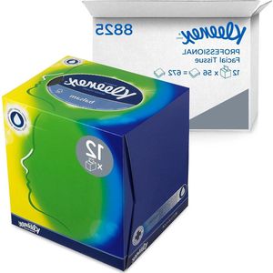 3-Laags Tissues 12 Pakken x 56 Zakdoeken Balsem Zakdoekjes - Verzachtend en Sterk