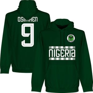 Nigeria Osimhen 9 Team Hoodie - Donkergroen - L