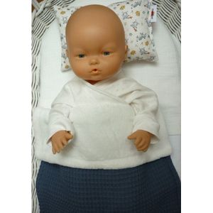 Oogappel Poppenbeddengoed Poppendeken met Kussentje Leo-Blauw