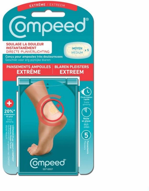 Compeed - Extreem Blarenpleister - Transparant - 5 Stuks