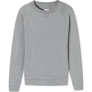 SCHIESSER Mix+Relax T-shirt - dames sweatshirt lange mouwen interlock grijs-melange - Maat: 44