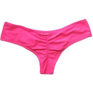 Braziliaanse String Badpak Classic Badmode Vrouwen Slips Bikini Bottom - Roze - S