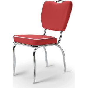 Bel Air Retro Eetkamerstoel CO-26 Rood
