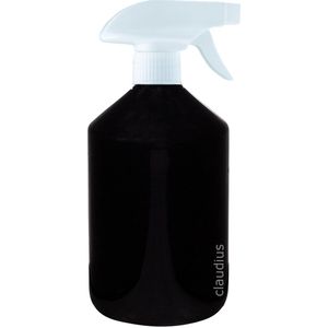 Lege Plastic Fles 500 ml zwart met Witte spraykop - set van 10 stuks - navulbaar - leeg