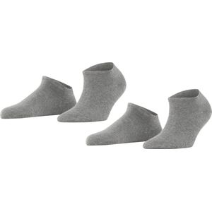 Esprit Uni 2-Pack duurzaam organisch katoen multipack sneakersokken dames grijs - Maat 39-42