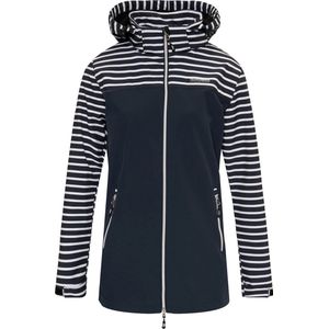 Nordberg Maddy - Softshell Outdoor Zomerjas Dames - Navy Stripe - Maat M