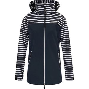 Nordberg Maddy - Softshell Outdoor Zomerjas Dames - Navy Stripe - Maat M
