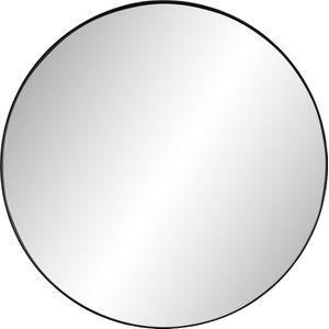 Ben Mimas Ronde Spiegel - met LED Verlichting en Anti-condens - Ø 60 cm - Voorgemonteerd - Mat Zwart - Badkamerspiegel - Wandspiegel