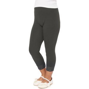 Merry Style MS-MS10-293-LE Meisjes Leggings - Sport - Vrijetijdsbroek - 3/4 Capri – Viscose - Sporbroek - Yogabroek - Grafiet - 122
