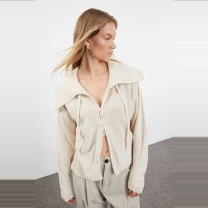 Trendyol Gedetailleerd Gebreide Vest Met Poederrits Twoaw23Hi00189