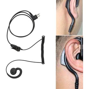 JeiibrZui Walkie-Talkie Headset - Oortje Voor Portofoons - Compatibel Met Motorola A8 XIR P3688 C1200 GP3188 - Ergonomisch & Verliesvrij Geluid - 1 Stuk - Zwart