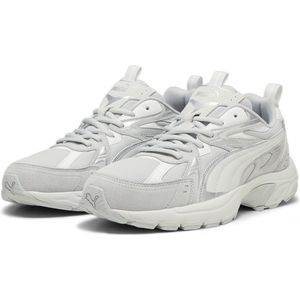 PUMA Milenio Tech Suede Unisex Sneakers - Cool Light Gray-Feather Gray-PUMA White - Maat 45