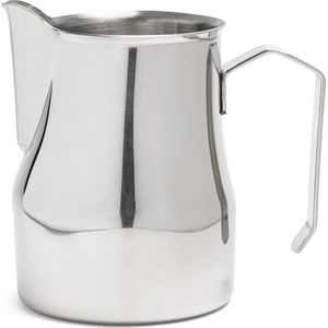 Melkkannetje Opschuim - Italiaans - Zilver, 350ml – RVS – Melkopschuimkan – Melkkan – Espressomachine - Barista Essentials