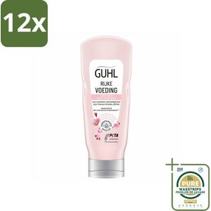 Guhl - Conditioner - Rijke Voeding - 200 ml - Voordeelverpakking - 12 stuks - Beschadigd haar - Haar herstel