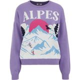 WE Fashion - Gebreide Trui - Paars