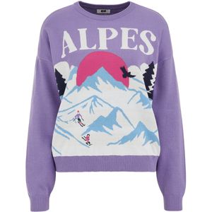 WE Fashion - Gebreide Trui - Paars