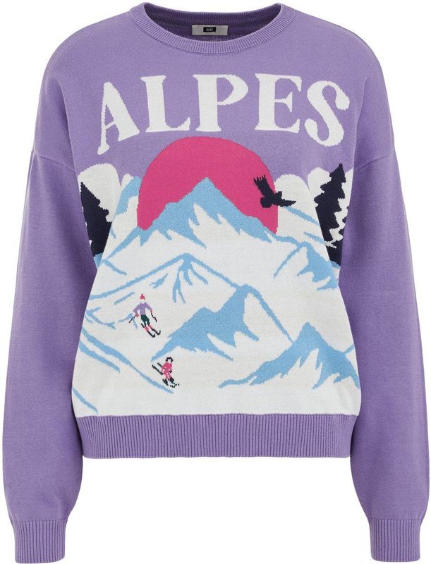 WE Fashion - Gebreide Trui - Paars