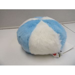 Vaco - Knuffel - Bal - blauw& wit - pluche