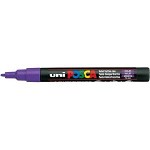 Krijtstift - Chalkmarker - Universele Marker - Uni Posca Marker - 12 paars - PC-3M - 0,9mm - 1,3mm - 1 stuk