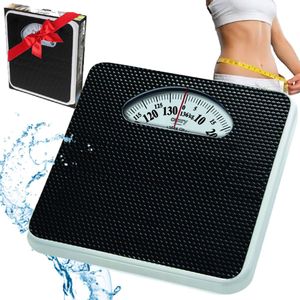 Mechanische weegschaal badkamer, metaal, 136kg, retro design