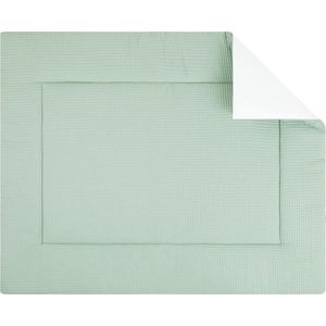 BINK Bedding Boxkleed Wafel (Pique) Mint 80 x 100 cm - vulling fiberfill 400 grams - speelkleed - parklegger - katoen - wafel - mint - mintgroen - lichtgroen