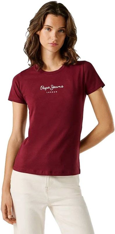 Pepe Jeans New Virginia T-shirt Met Korte Mouwen Rood L Vrouw