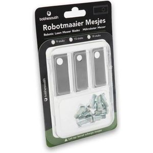 To the South® Robotmaaier Mesjes staal geschikt voor Belrobotics Parcmow (Connected) - 30 stuks