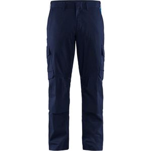 Blaklader Industrie werkbroek stretch met kniezakken 1448-1832 - Marineblauw/Korenblauw - C58