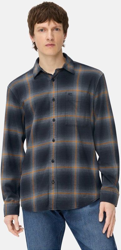 camel active - Overhemd - Dark navy - Lange Mouwen - Geborduurd Logo