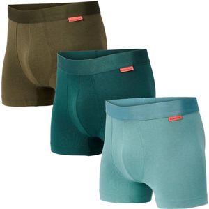Undiemeister - Boxershort Multipack - Ondergoed - Groentinten - Gemaakt van Mellowood - 3-Pack