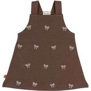 Frogs and Dogs - Baby Dress Bow | Seal Brown - Maat 50/56