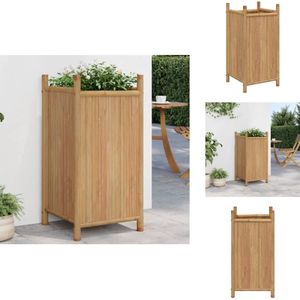 vidaXL Plantenbak - Plantenbakken - Verhoogde Plantenbak - Kweekbak - Plantenbak 40x40x80 cm bamboe