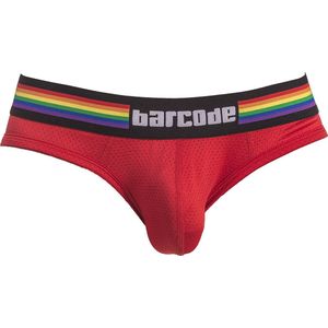 Barcode Berlin Pride Brief Red - MAAT S - Heren Ondergoed - Slip voor Man - Mannen Slip