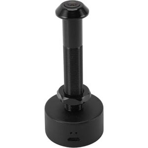 Wifi-kijkcamera, 1080P HD mobiele detectie, nachtzicht, deurspion met app, 170° groothoeklens, opnamefunctie, deurkijkcamera voor thuisbeveiliging (zwart)