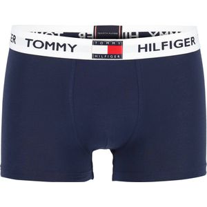 Tommy Hilfiger - Boxershort - Blauw - Katoen/Rubber - Aansluitende Pasvorm