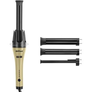 RickiParodi 3-in-1 Automatische Krultang – Multiwave – 13/25/32 mm Opzetstukken – Instelbare Temperatuur – Keramische Coating – 360° Draaibaar Snoer