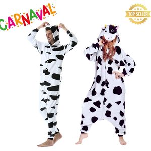 Koeien Onesie - Volwassenen - Unisex - 3/4de Broekspijp - Knopensluiting - Rits Achterzijde