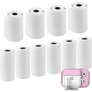 Premium - Fotopapier voor kinderen, instant-print, thermisch, 10 rollen, bedrukt, fotovulling, jongens en meisjes.