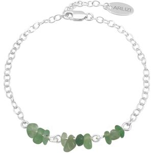 ARLIZI 2105 Armband aventurijn kralen sterling zilver