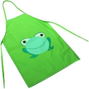 Kinder keukenschort | kikker |makkelijk afwasbaar | kliederschort | groen